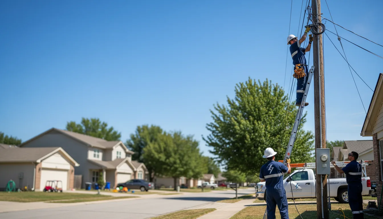 Residential electrician providing installation services in Rocklake, ND